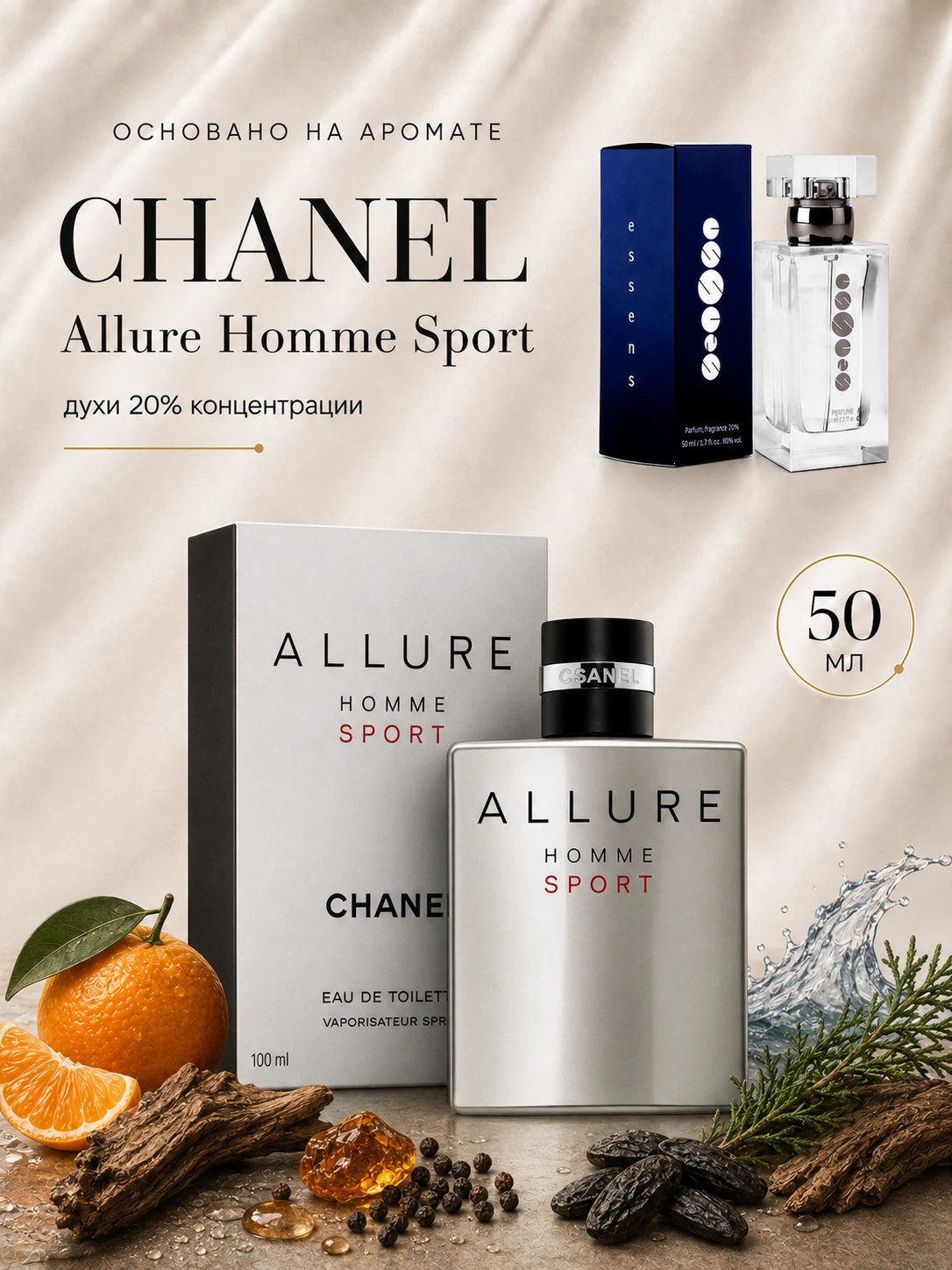 № 029 - Essens духи для любителей Chanel - Allure Home Sport