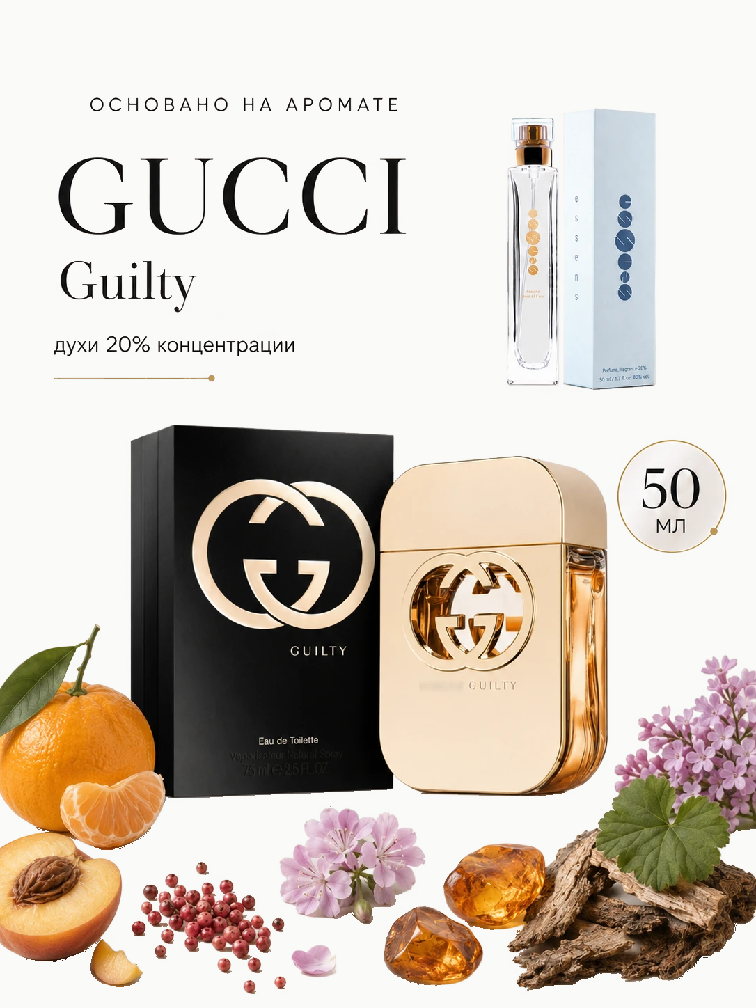 № 137 - ESSENS духи для любителей Gucci - Guilty · W137