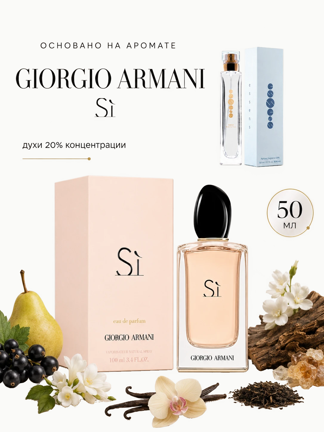 № 148 - ESSENS духи для любителей Giorgio Armani - Si · W148