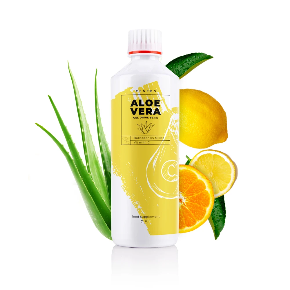 БАД - Aloe Vera 99,5% питьевой гель с витамином C ESSENS · ave01