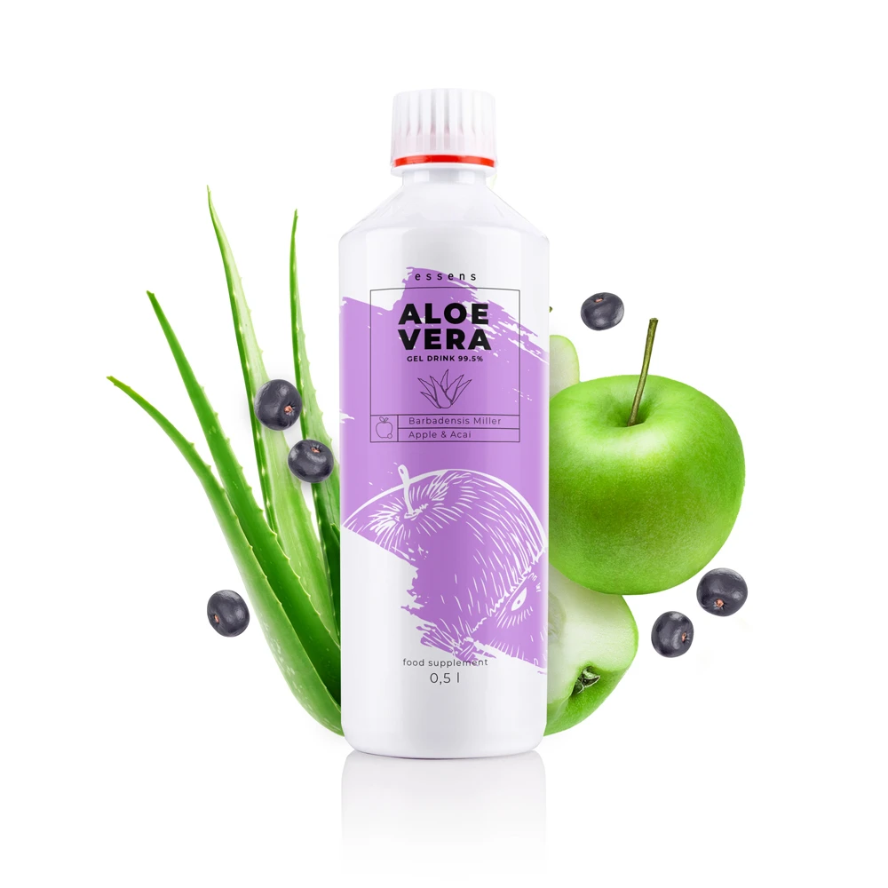 БАД - Aloe Vera 99,5% питьевой гель - Яблоко + Асаи ESSENS · ave03