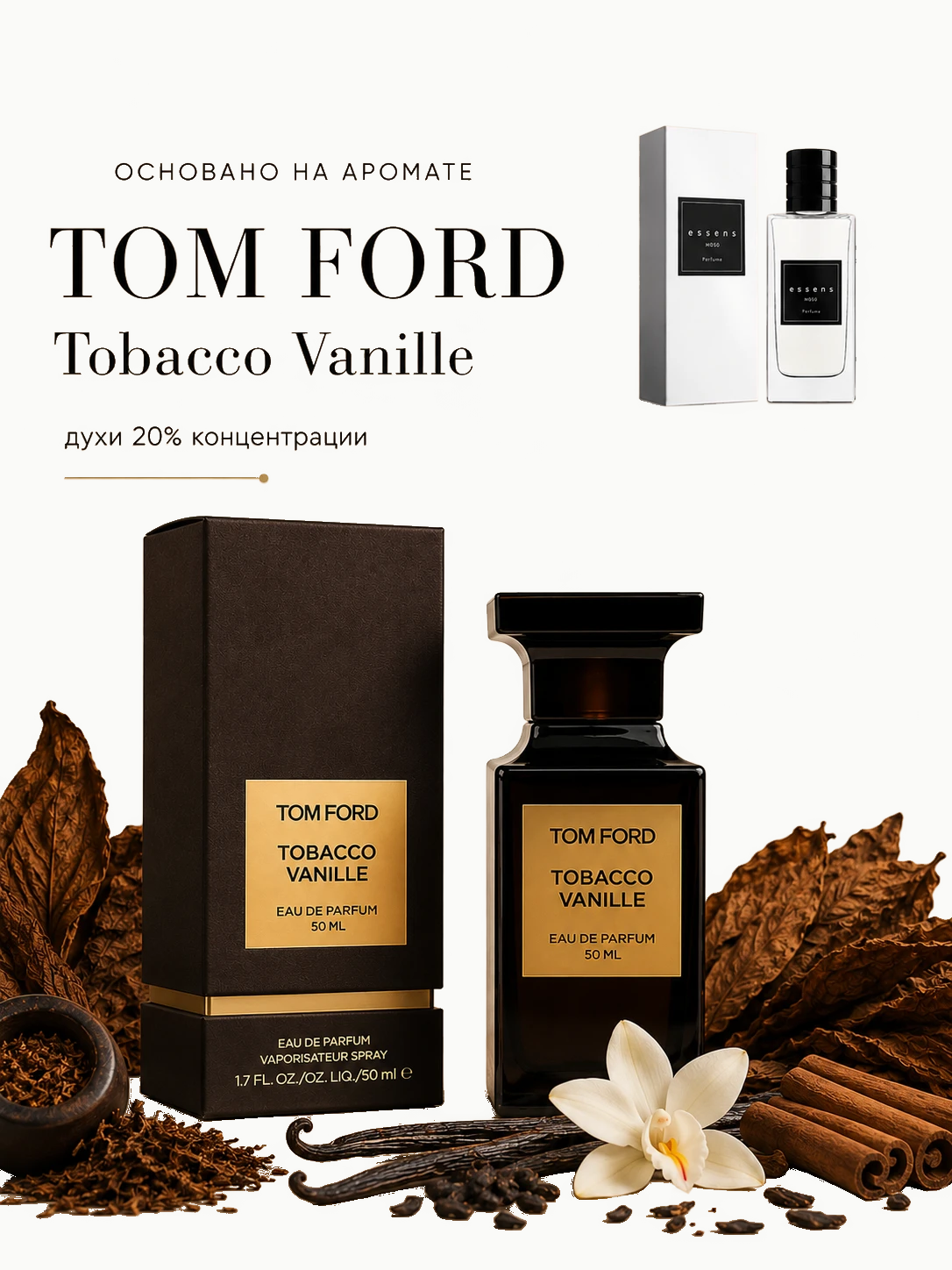 Духи M906 - для любителей Tom Ford - Tobacco Vanille ESSENS